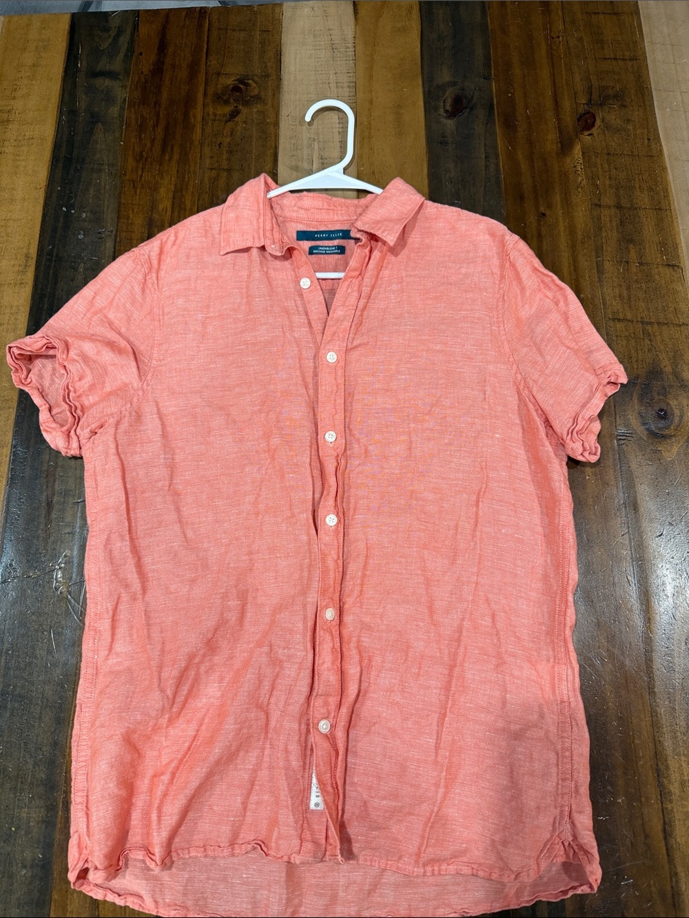 Tommy Bahama Coral Short-Sleeve Linen Button-Down Shirt
